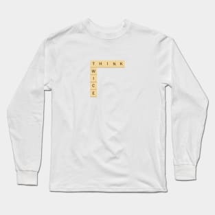 Think Twice (board game based design) Long Sleeve T-Shirt